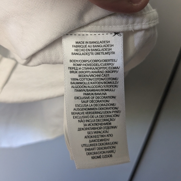 POLO RALPH LAUREN Kid White Short Sleeve Button Down Shirt Size Medium (10-12) - Picture 7 of 10